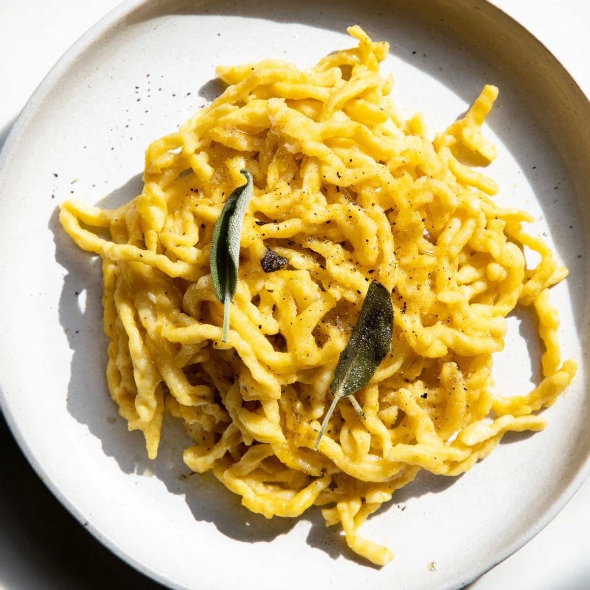 Delicious Savory Pumpkin Spaetzle, rich in pumpkin flavor, ideal as a side dish.