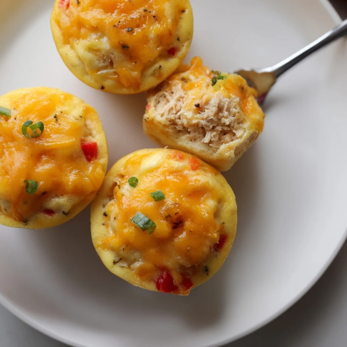 Colorful fresh ingredients fill these Buffalo Ranch Egg Bite Cups, ideal for meal prep.