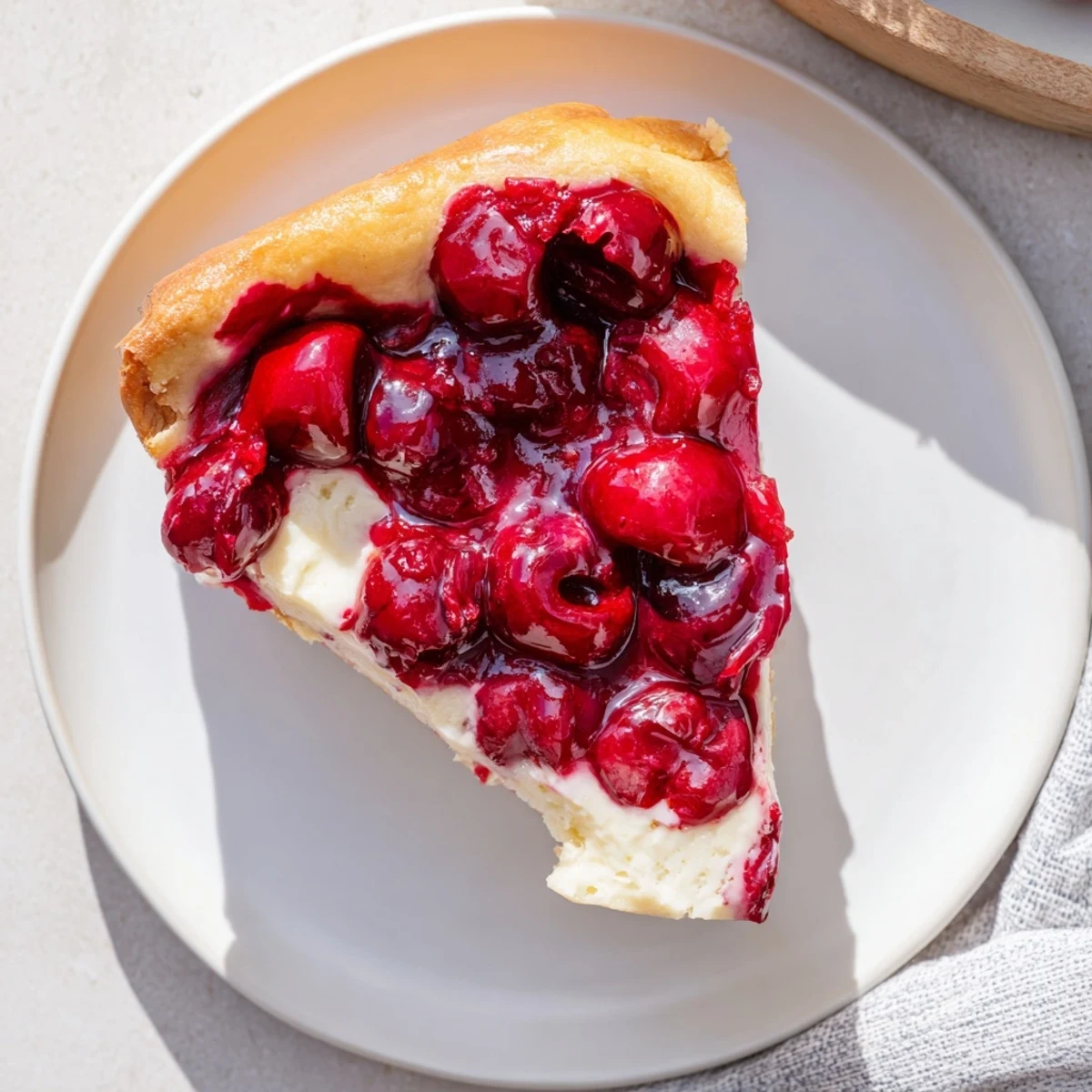 Cherry Cheesecake Muffin Pie