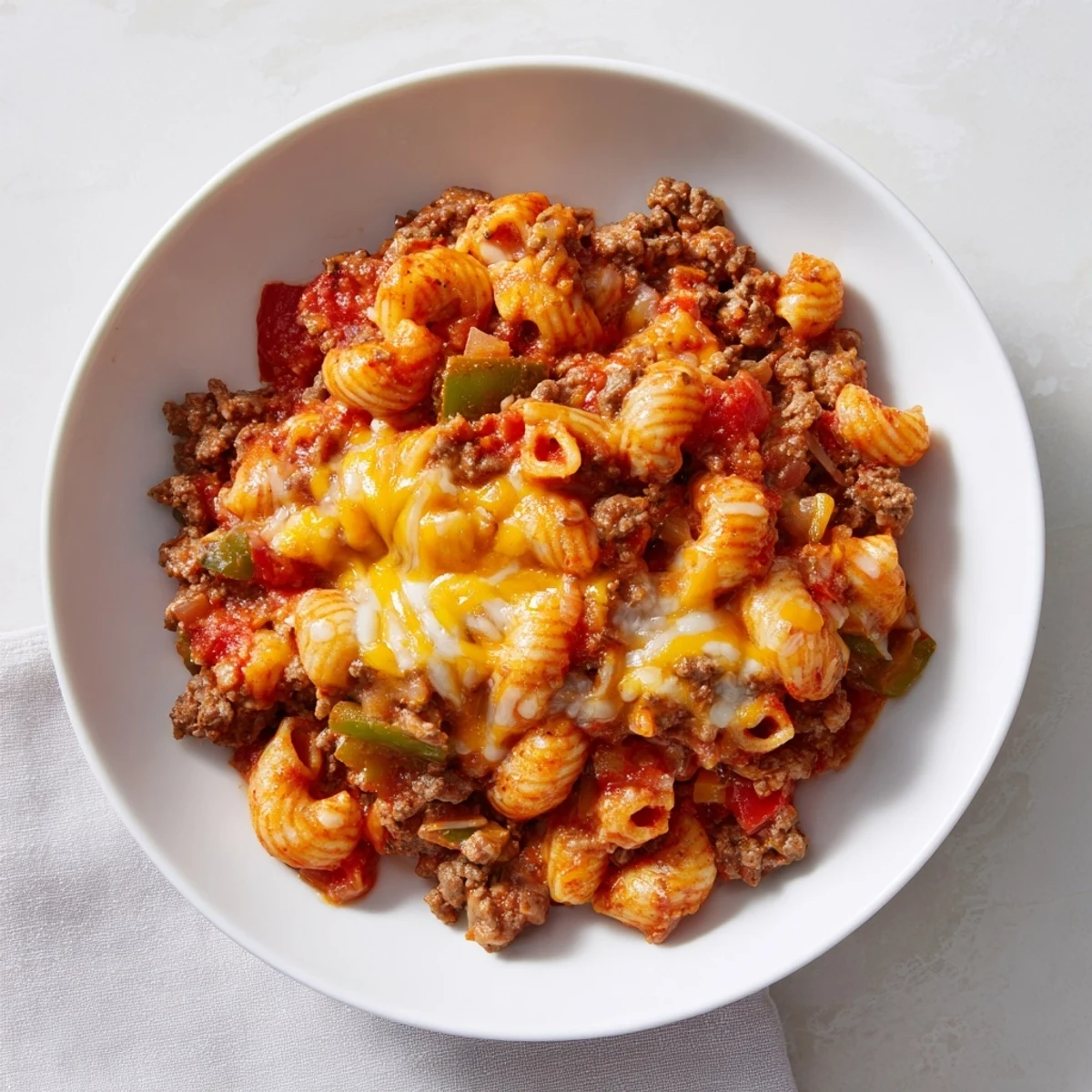 Hamburger Macaroni Beef Casserole