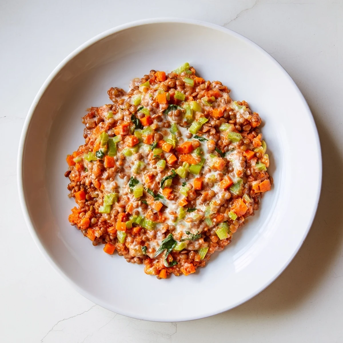 Creamy Tomato Basil Lentils