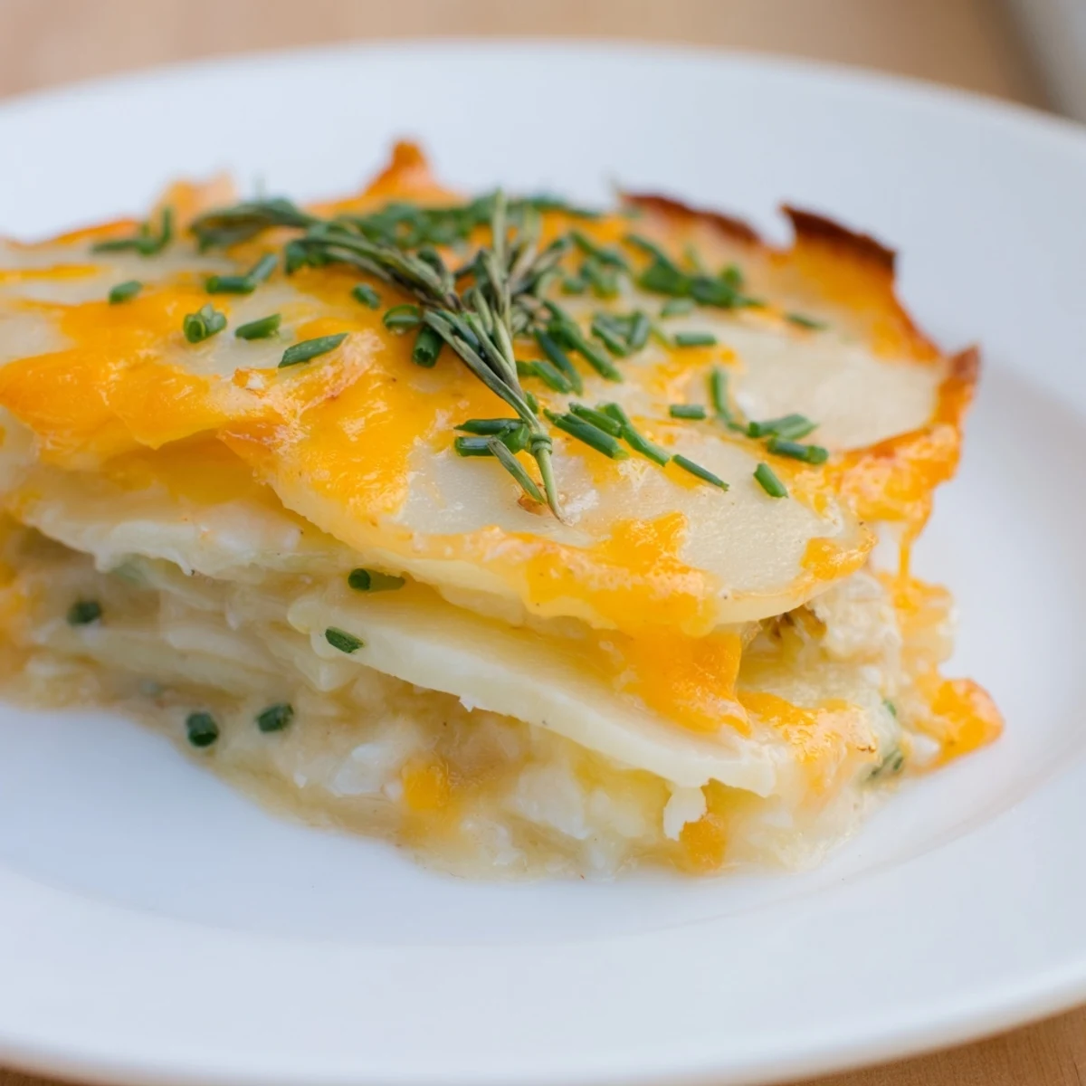 Golden-brown and bubbly Cheesy Scalloped Potatoes, a comforting Southern side dish bursting with flavor.