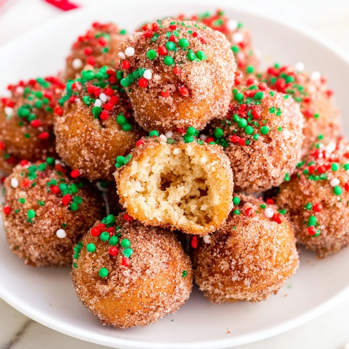 Imagine warm, cinnamon-sugared Air Fryer Christmas donut holes, a classic, comforting holiday dessert.