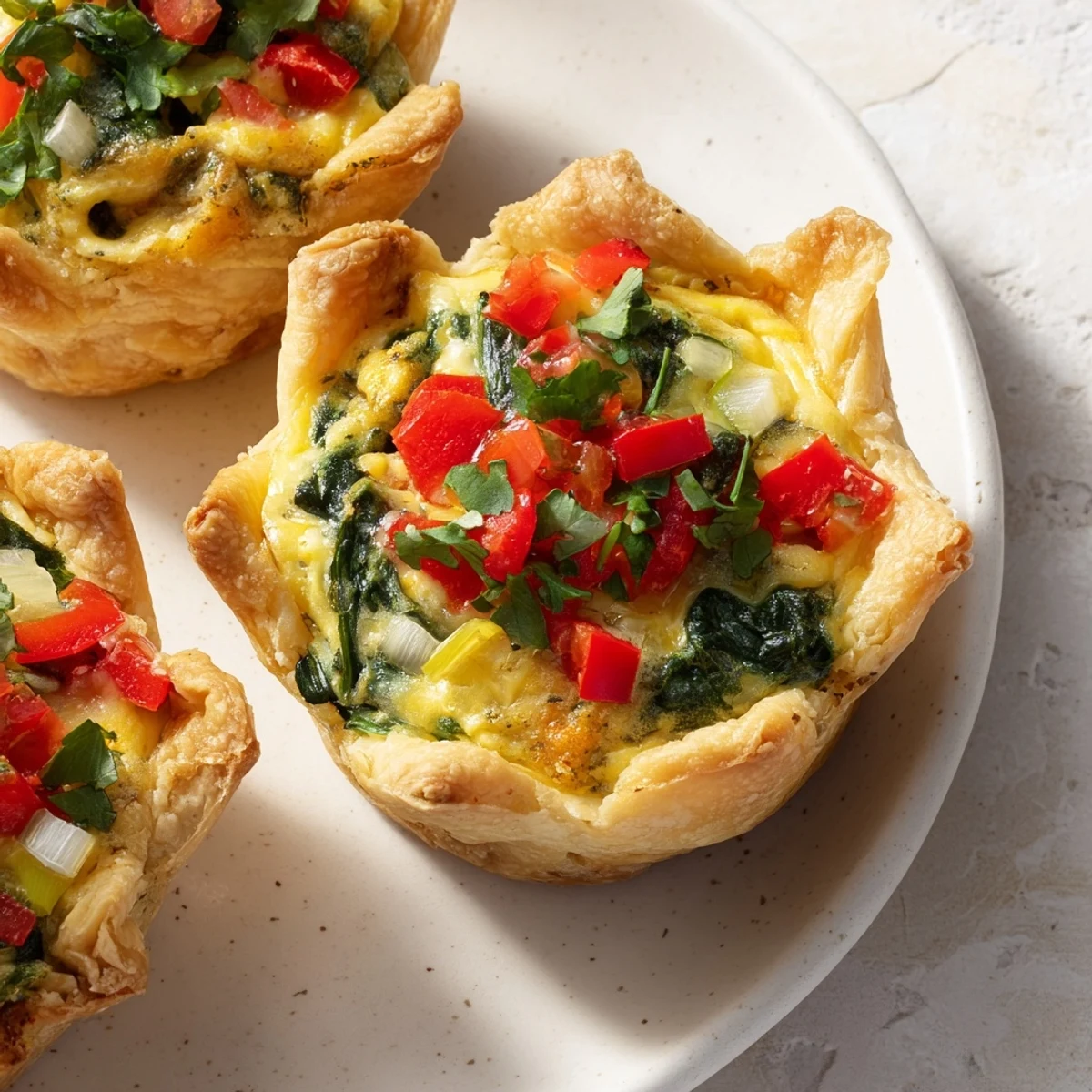 Easy Festive Mini Quiche Cups