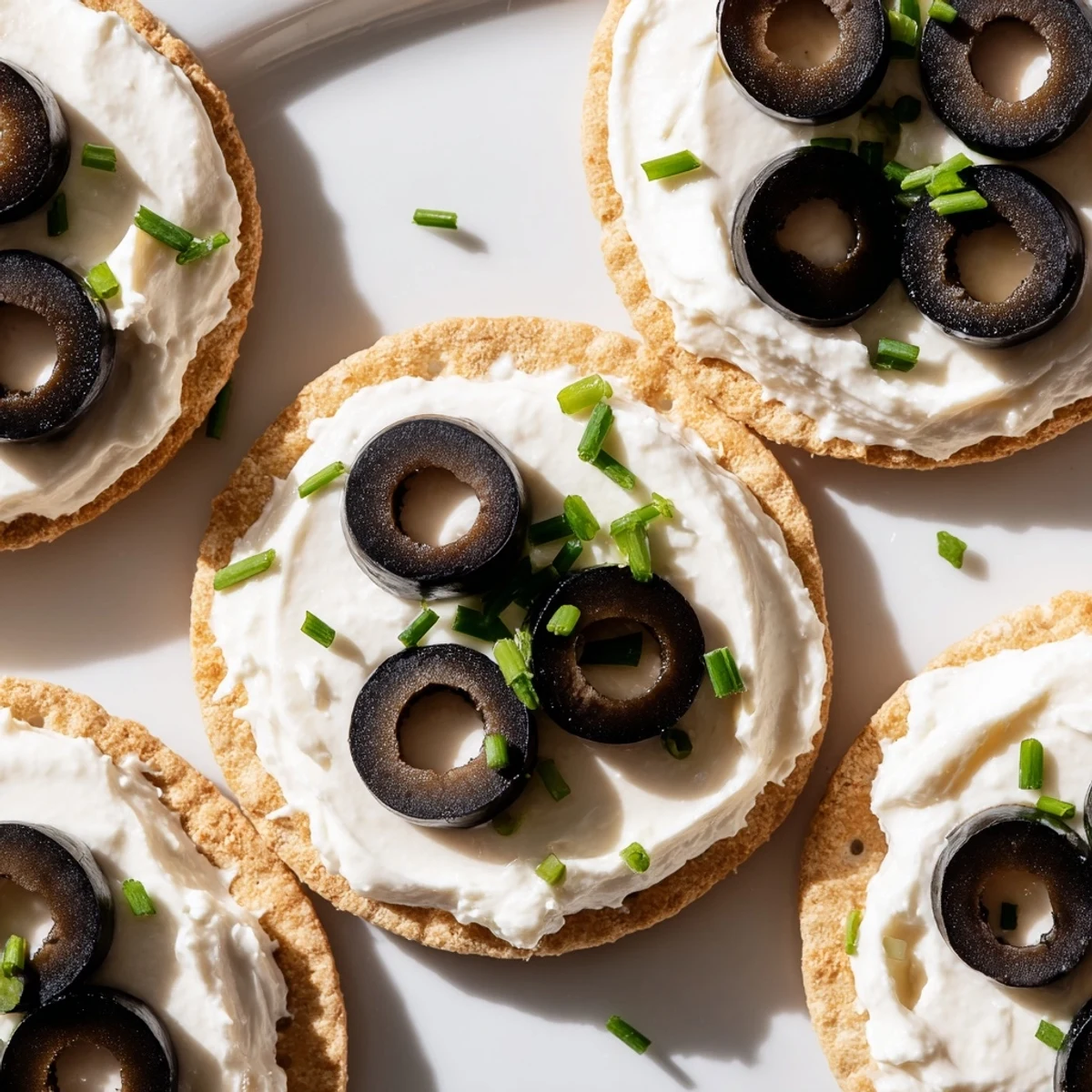 These beautiful, bite-sized Olympic Ring Appetizers feature creamy cheese and colorful ingredients arranged artfully.