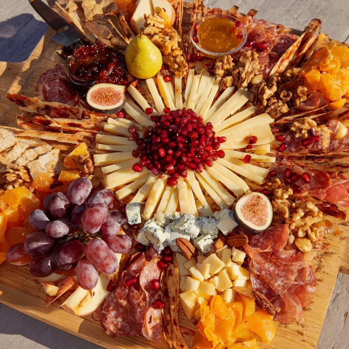 This holiday Éclat dÉtoiles Planche de Noël 2025 features artisan cheeses, delicious meats, and festive treats in a star design.