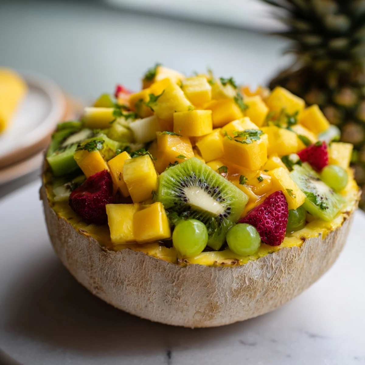 Tropical Pineapple Fruit Boat
