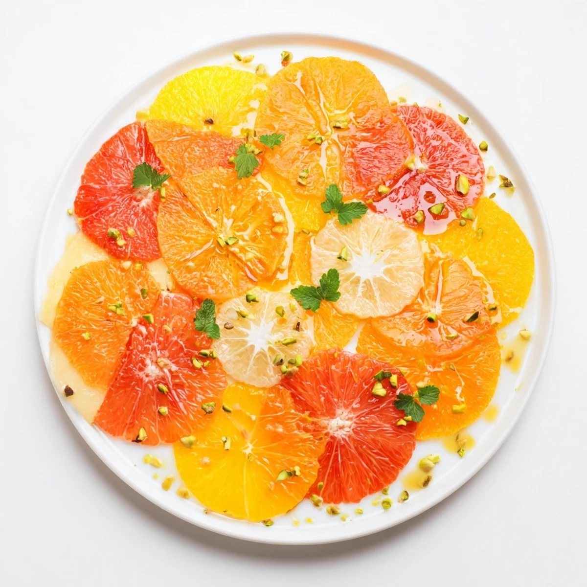 Clockwork Orange appetizer platter with vibrant citrus arranged like a colorful clock face.