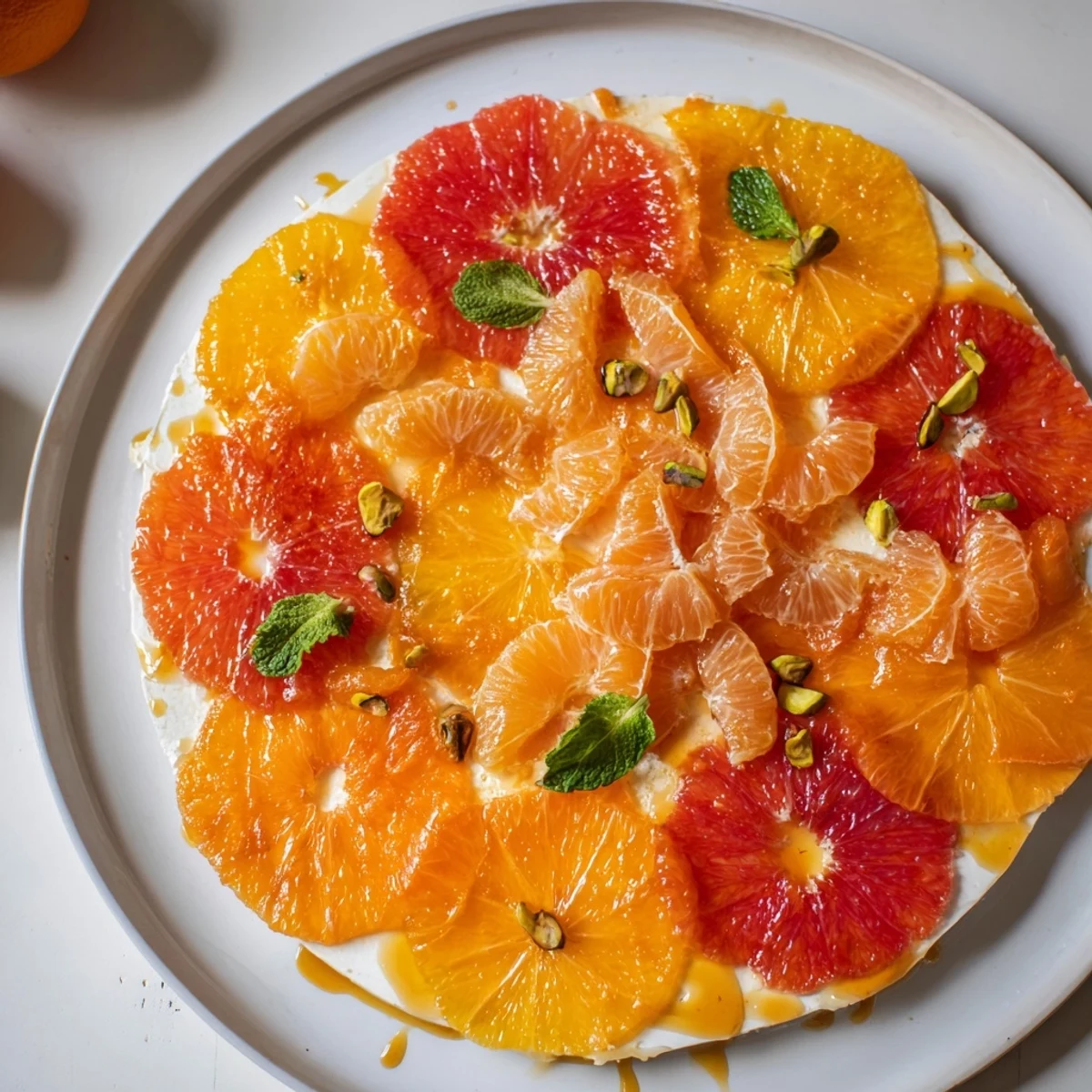 Vivid citrus slices form the "Clockwork Orange," a visually striking cheese board for your next party.