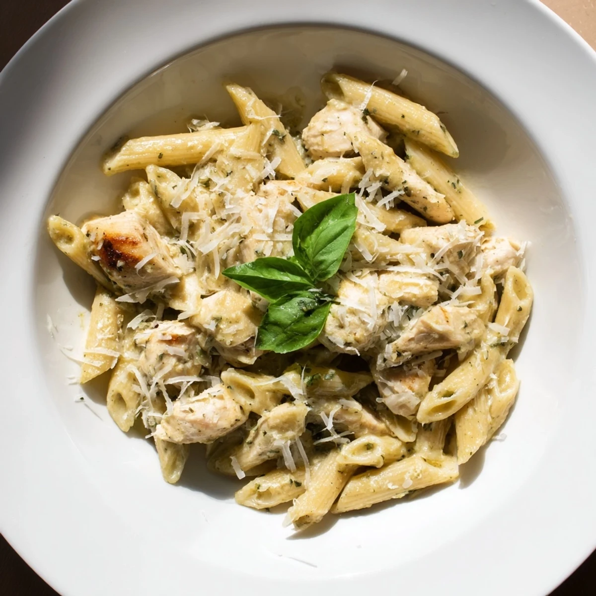 10-Minute Pesto Pasta Chicken