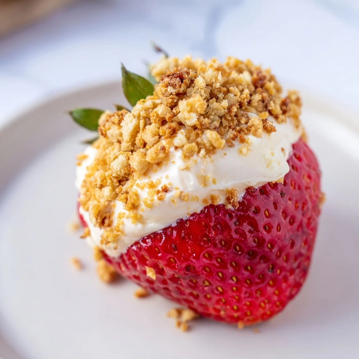 Cheesecake Stuffed Strawberries
