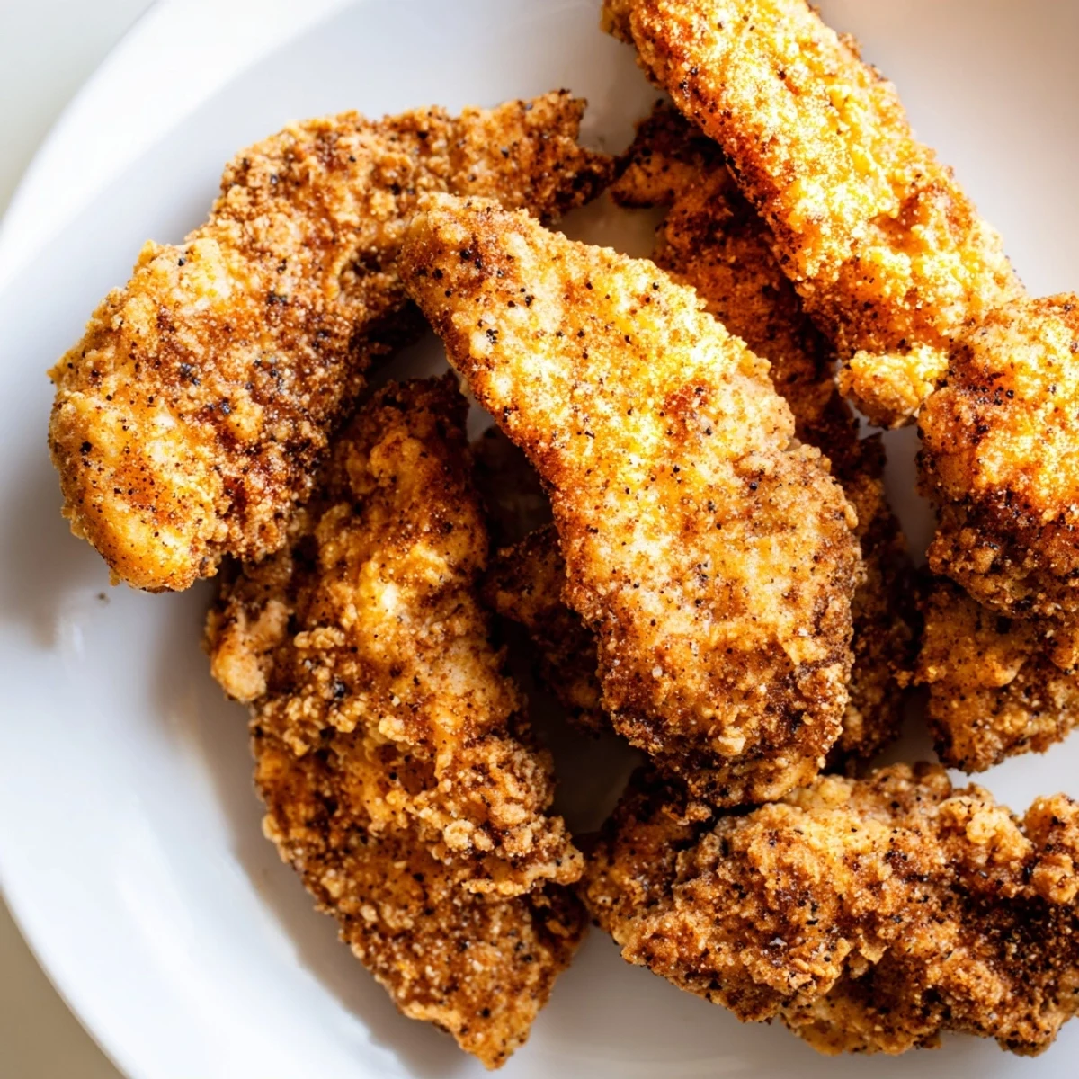 Enjoy the satisfaction of homemade buttermilk fried chicken tenders, a classic American comfort meal.