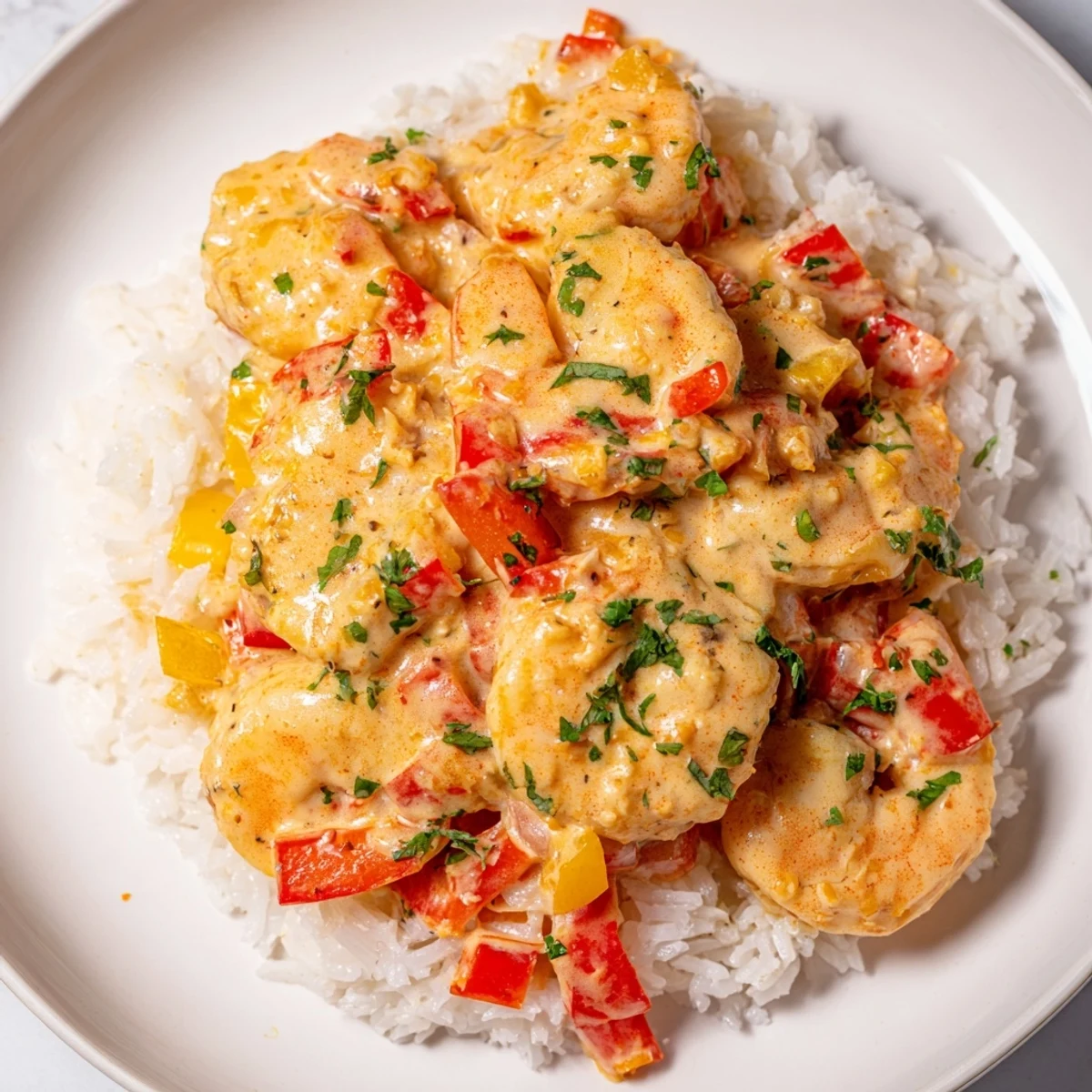 Creamy Cajun Shrimp Rice