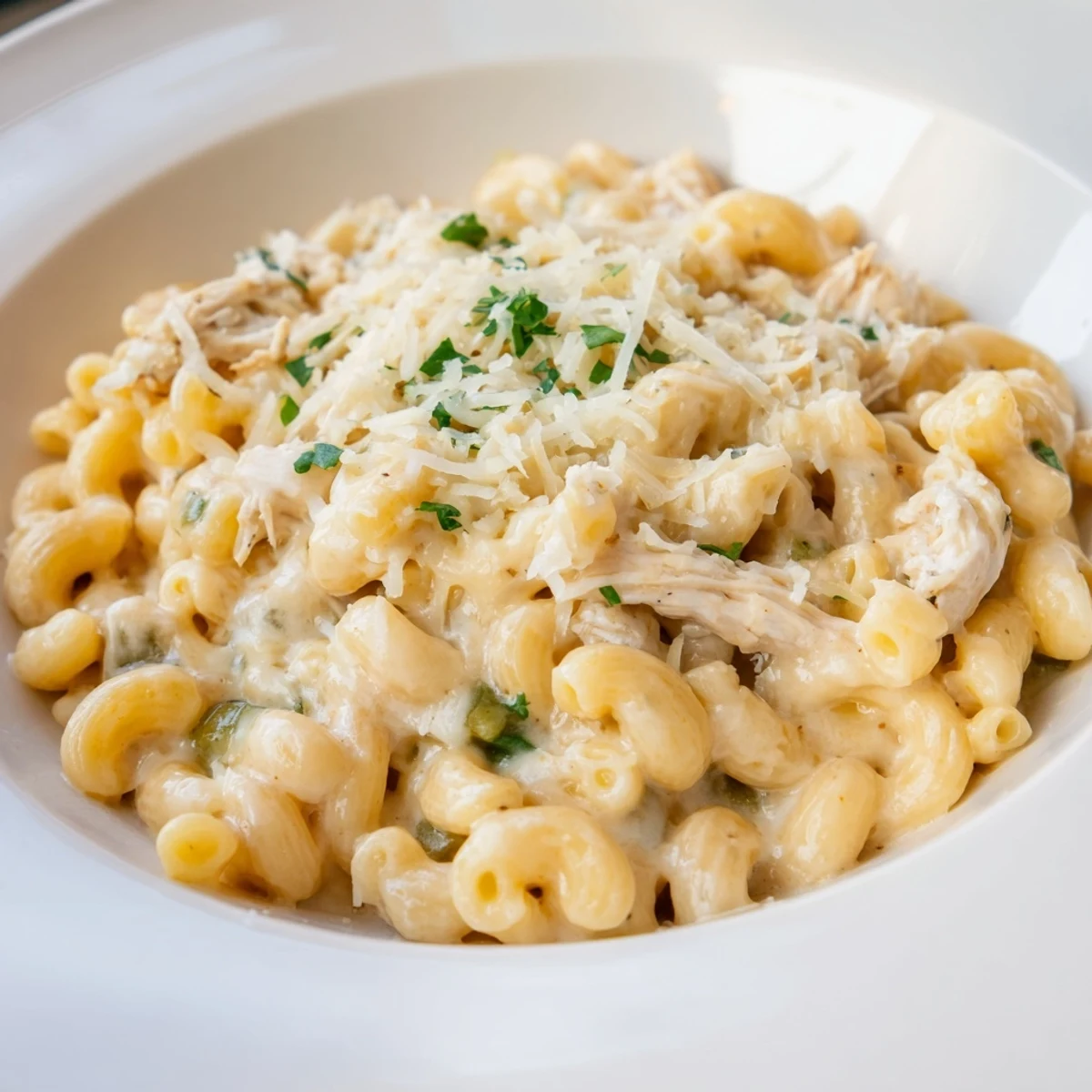 Green Chili Chicken Mac