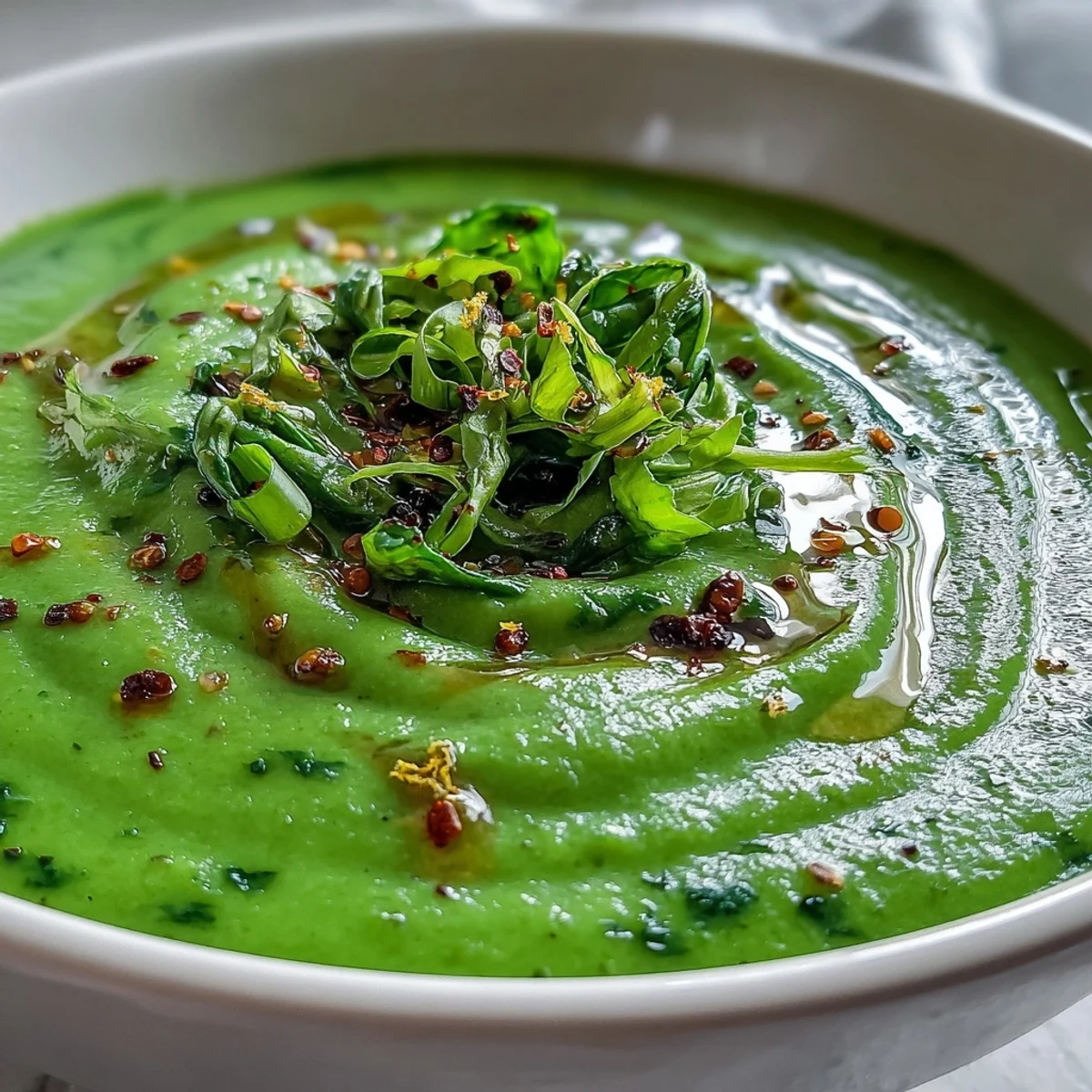 Delightful Big Green Immunity-Boosting Vegetable Soup, a nutrient-rich vegan dish ready to warm you.