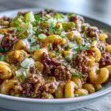 One-Pan Cheeseburger Chili Mac