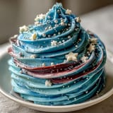 Galaxy Graduation Cake with edible stars, a celestial dessert masterpiece.