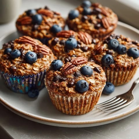 Warm, cinnamony Baked Oatmeal Muffin Cups cooling on a rack, ready for a quick breakfast.
