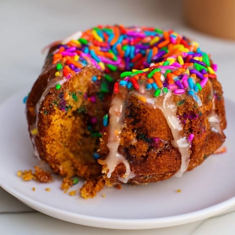 Funfetti Pumpkin Muffin Donuts