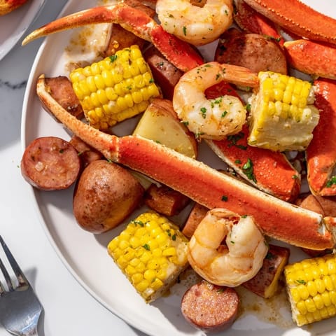 Seafood Boil Crab Shrimp Sausage
