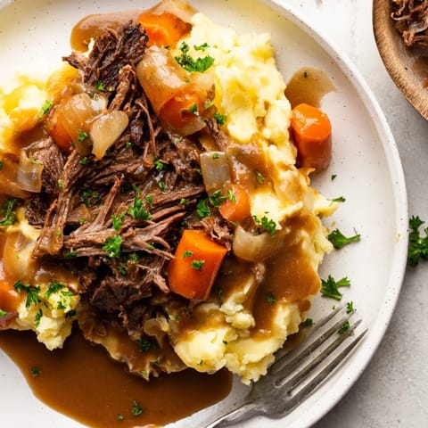 Slow Cooker Pot Roast Potatoes