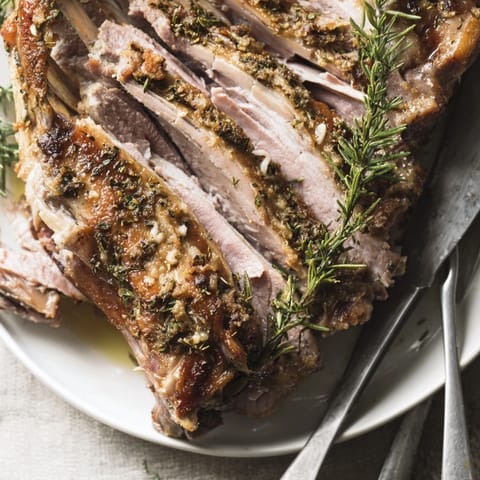 Herb-Crusted Roasted Duck