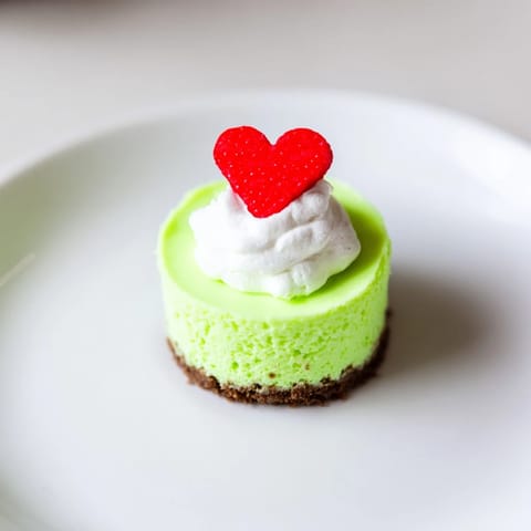 Grinch Mini Cheesecakes