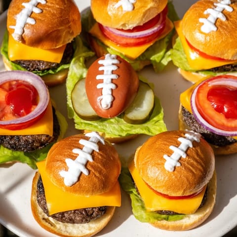 American Football Oval Burger