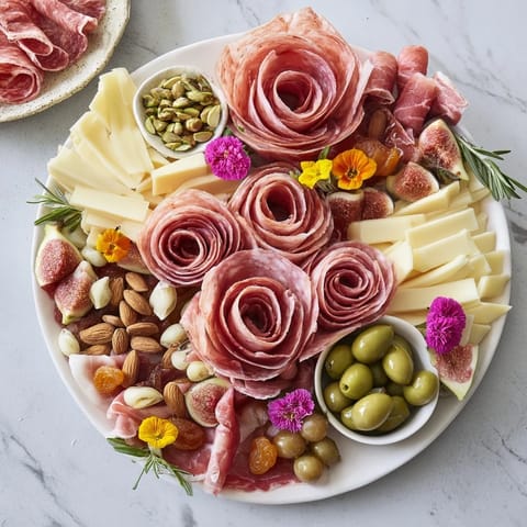 Meat Cheese Rose Garden