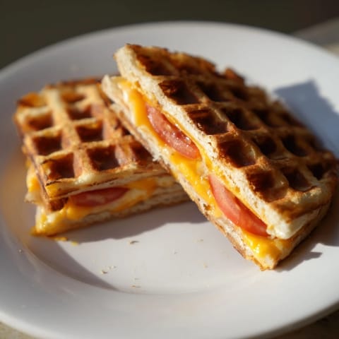 Waffle Grilled Cheese Twist