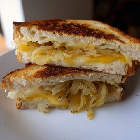 Crispy Onion Grilled Cheese