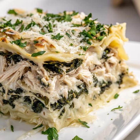 Chicken Alfredo Lasagna Layers