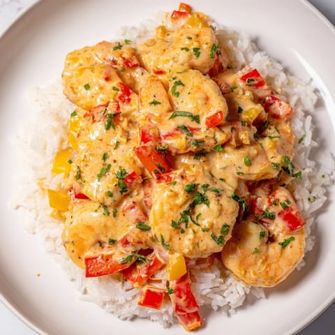 Creamy Cajun Shrimp Rice