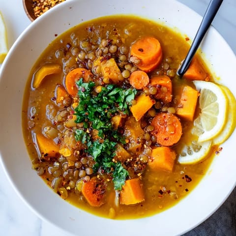 Butternut Squash Lentil Soup