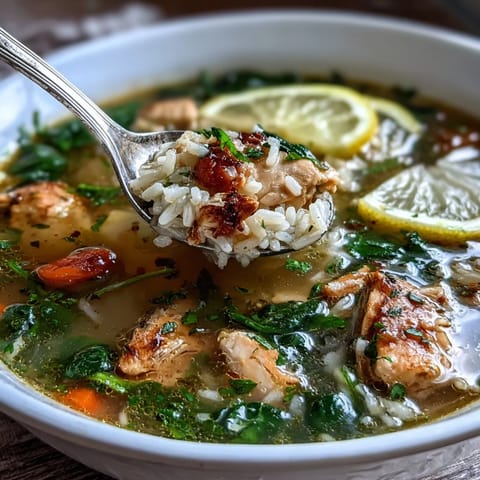 One-Pot Lemon Chicken Soup