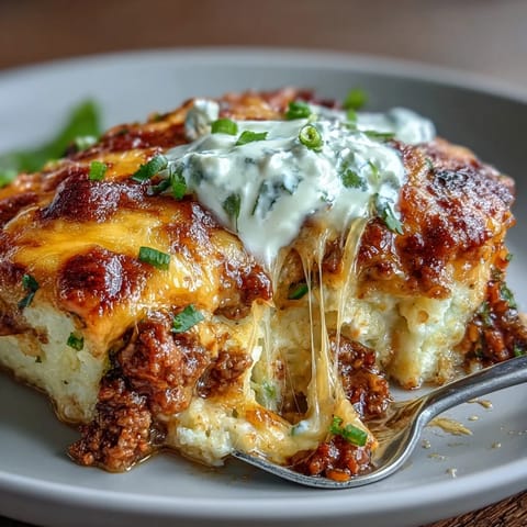 Keto Taco Casserole with Cheesy Topping and Cauliflower Rice: golden melted cheese over seasoned beef and cauliflower rice, perfect for low-carb dinners.  