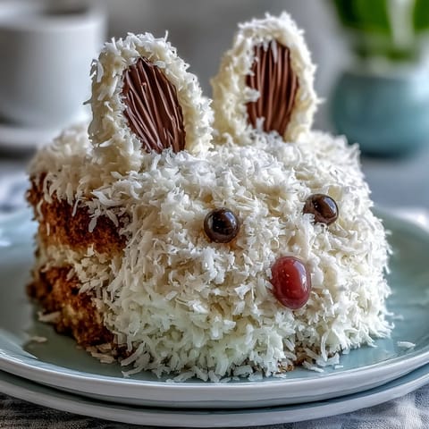 Easter Bunny Cake Coconut Fur