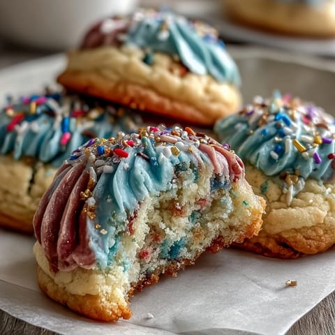 Pastel Swirl Birthday Cookies #1271