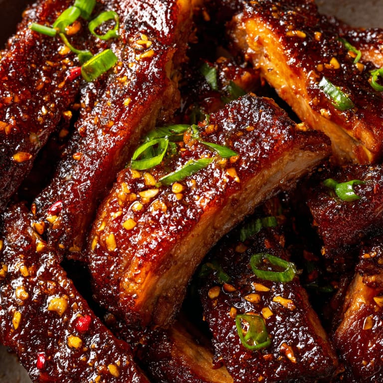 Slow cooker honey garlic ribs.