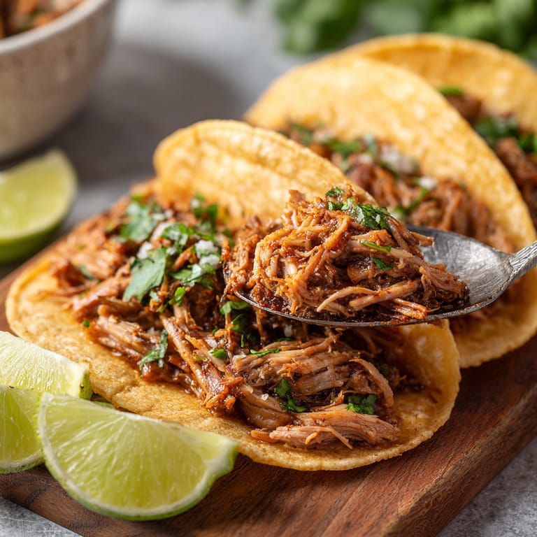 A wooden cutting board with a fork on top of it.