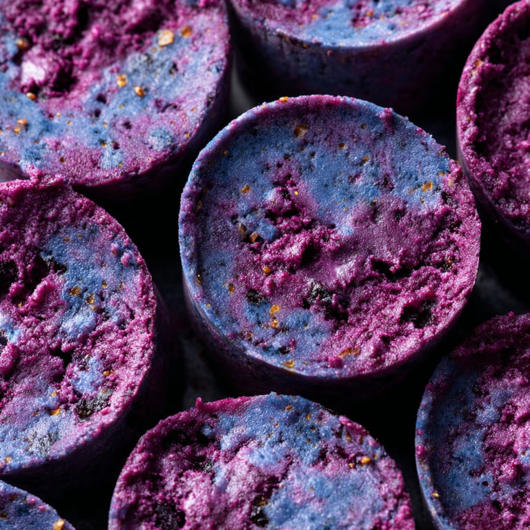 Blueberry coconut frozen cups.
