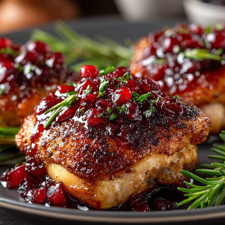 A plate of food with a sauce on top.