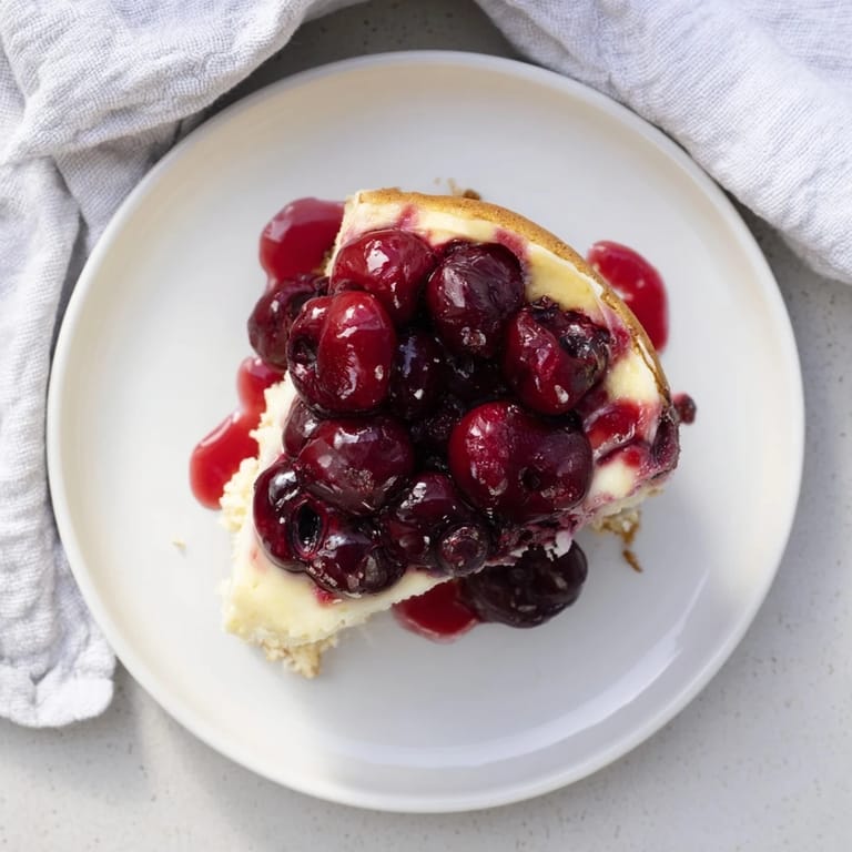 Delicious cherry cheesecake muffin pie, perfect for dessert lovers and gatherings.  