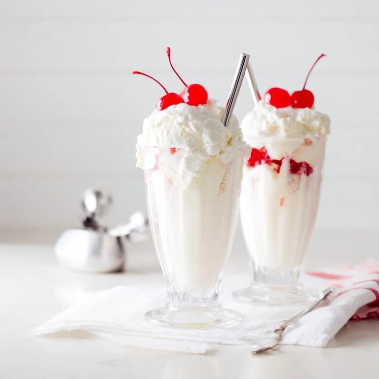 A cold Homemade Cream Soda Float, offering a delightful blend of vanilla ice cream and soda.
