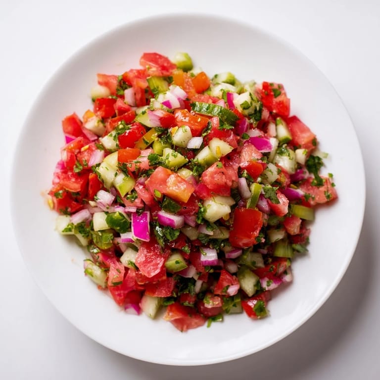 Close-up of a colorful Pickle De Gallo Salsa, showcasing the fresh cilantro and juicy lime.