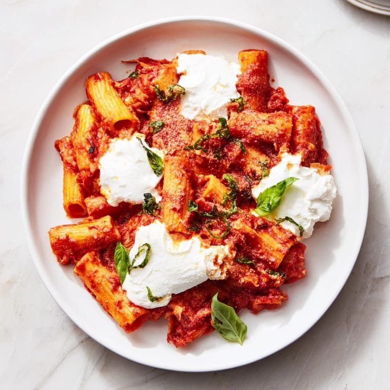 The warm, inviting aroma of One-Pan Baked Ziti, a comforting Italian-American pasta dish.