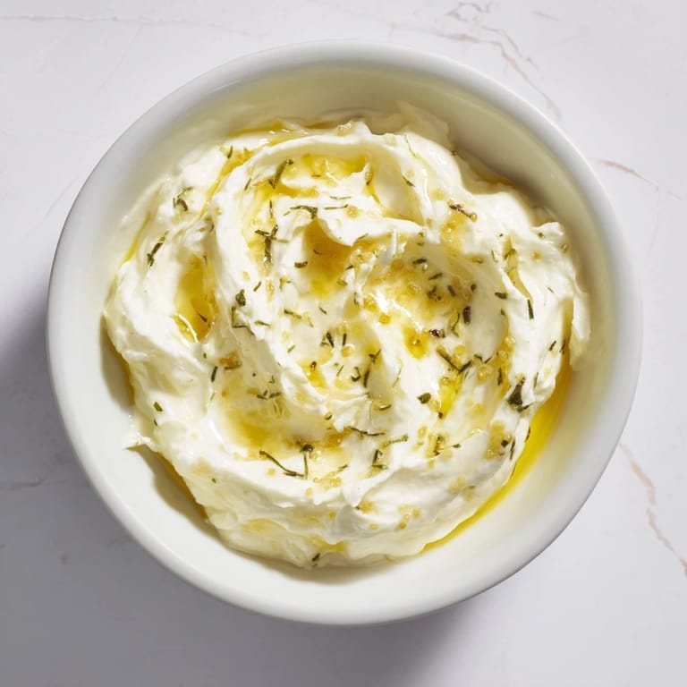 This Mediterranean whipped feta dip with zesty lemon-mint is a delicious summer appetizer.