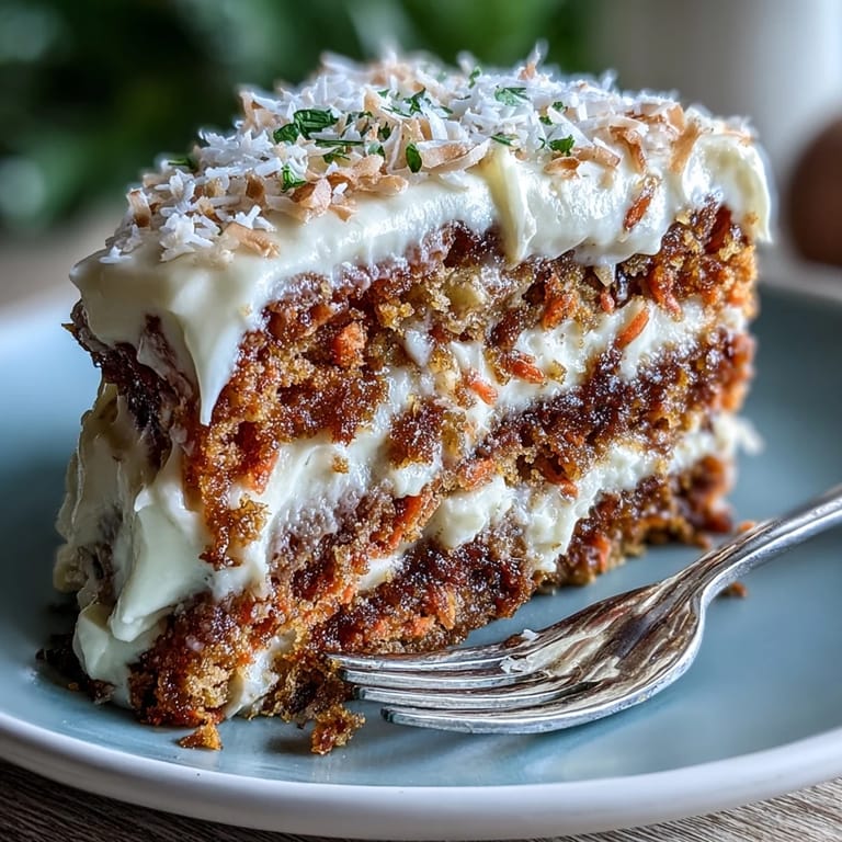 A slice of moist Christmas Hawaiian Carrot Pineapple Cake on a plate.