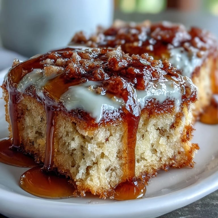 Sliced Maple Donut Bars on a rustic wooden board, perfect for a cozy breakfast or brunch spread.