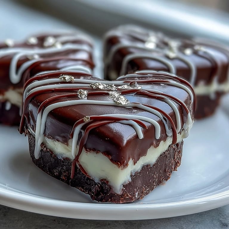 Elegant milk chocolate heart with strawberries, beautifully decorated with white chocolate drizzle and edible gold leaf for a festive touch.